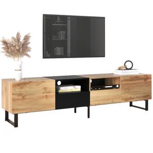 Buffet bas TV Astraios Ⅱ Marron - Bois manufacturé - Métal - 38 x 48 x 190 cm