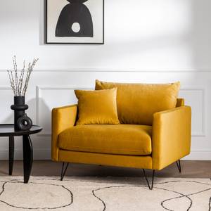 Fauteuil design Villabon Jaune moutarde