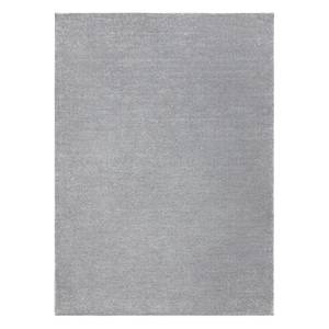 Teppich Softy Glatt Einfarbig Grau Grau - Kunststoff - Textil - 80 x 1 x 150 cm