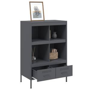 Highboard DE7336 Grau - Metall - 39 x 102 x 68 cm