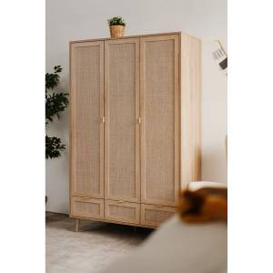 Armoire Bali Beige - Bois manufacturé - 55 x 195 x 120 cm