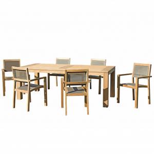 Gartenmöbel 6/8 Personen Teak Braun - Massivholz - Holzart/Dekor - 100 x 78 x 220 cm