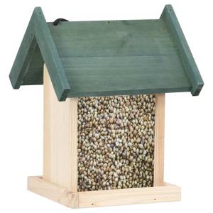 Vogelfutterhaus Beige - Massivholz - Holzart/Dekor - 19 x 25 x 19 cm