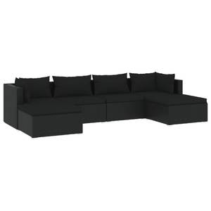 Garten-Lounge-Set (6-teilig) 3013633-1 Schwarz