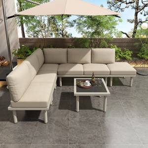 Gartenlounge-Set 6tlg Phanes Ⅱ Beige