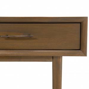 Console 2 tiroirs en mindi Marron - En partie en bois massif - 30 x 80 x 115 cm