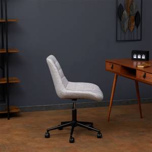 Chaise de bureau TALIA Gris - Textile - 53 x 89 x 61 cm