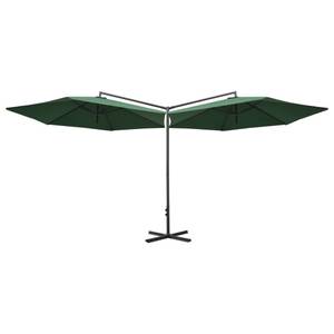 Parasol d'extérieur 3008735 Vert - Métal - Textile - 290 x 260 x 600 cm