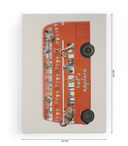 Leinwand Bus-Druck Textil - 3 x 60 x 40 cm