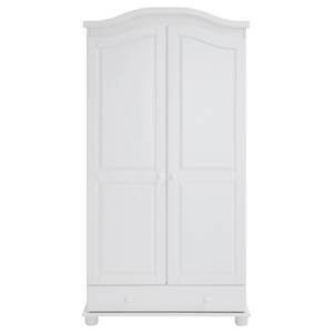 Armoire BERGEN Blanc - Bois massif - Bois/Imitation - 97 x 183 x 54 cm