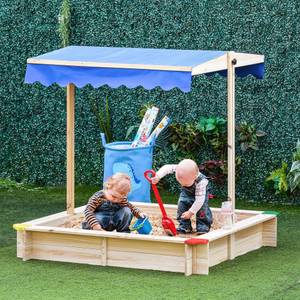 Sandbox 343-035 Braun - Massivholz - 120 x 120 x 120 cm