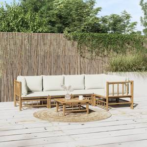 Garten-Lounge-Set 3028492-21 (6-teilig) Braun - Cremeweiß - Weiß