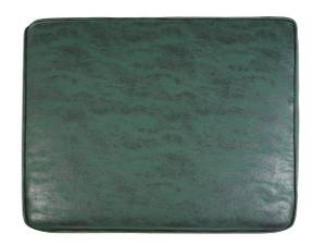 Canapé chesterfield CHESTERFIELD Vert - Chêne foncé - 195 x 70 x 76 cm - Cuir synthétique