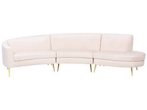 U-förmiges Sofa MOSS Beige - Creme - Gold