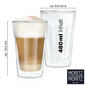 Kelch Kaffeegläser 4x400ml doppelwandig 22 x 17 x 22 cm