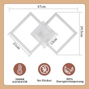 LED Deckenleuchte Eis Schwarz