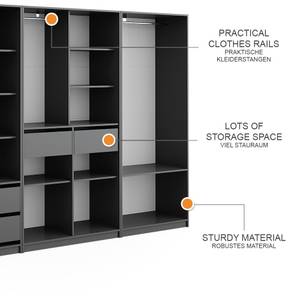 Kleiderschrank Elmo 50211 Anthrazit