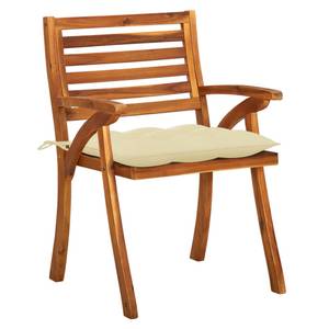 Chaise de jardin (lot de 4) 3012934-3 Crème