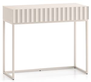 Schminktisch DERRIVA Beige - Holzwerkstoff - 92 x 79 x 40 cm