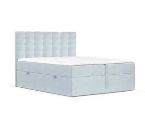 Boxspringbett Sansa Hellblau - Breite: 140 cm