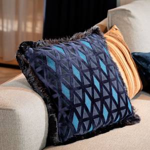 Dekokissen Hoii Baron Blau - Textil - 45 x 15 x 45 cm