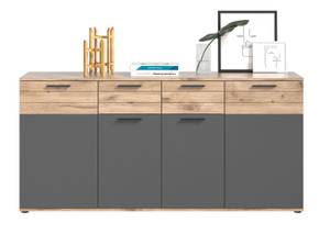 Sideboard Mason 2 Braun - Holz teilmassiv - 180 x 87 x 40 cm