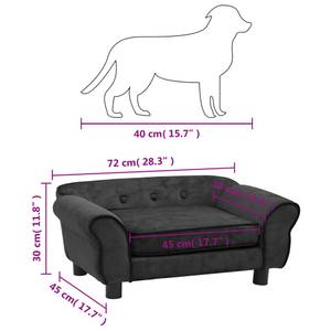 Canapé pour chien 3007445 Gris foncé