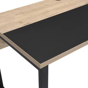 Schreibtisch NOEL 140x70cm Schwarz - Eiche Sand Dekor - Breite: 140 cm