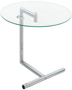 Table d'appoint Safi Blanc - Verre - 45 x 41 x 45 cm