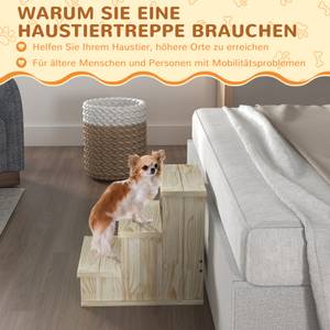 Hundetreppe D06-199V00ND Braun - Massivholz - 47 x 45 x 40 cm