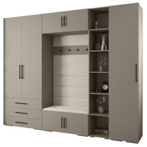 Garderobe Inova 3 Z11 Schwarz - Grau - Weiß - Schwarz