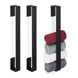 3 x Handtuchhalter ohne Bohren schwarz Anzahl Teile im Set: 3
