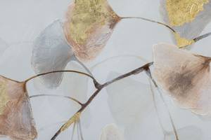 Acrylbild handgemalt Zauber des Herbstes Beige - Braun - Massivholz - Textil - 80 x 80 x 4 cm
