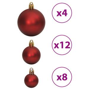 Boules de noël (lot de 100) 295555 Rouge rubis