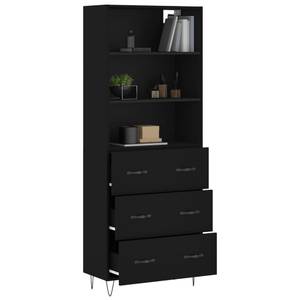 Highboard DE3814 Schwarz - Holzwerkstoff - 34 x 180 x 70 cm