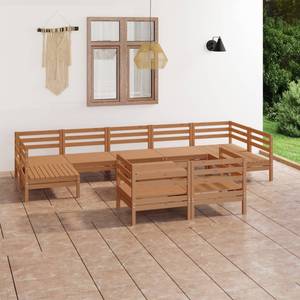 Garten-Lounge-Set Braun - Massivholz - Holzart/Dekor - 64 x 29 x 64 cm