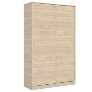 Kleiderschrank 2 Türen Dcapuan Braun - Holzwerkstoff - 120 x 204 x 50 cm