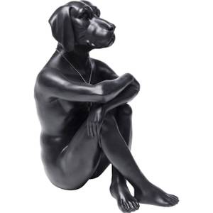 Deko Figur Gangster Dog Schwarz - Kunststoff - Stein - 26 x 33 x 17 cm