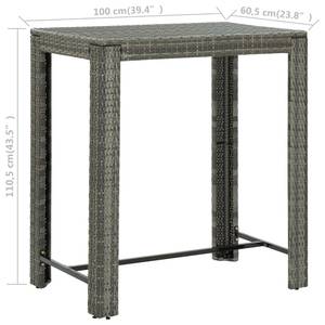 Bistro-Set-k42 ( 5-tlg ) Grau