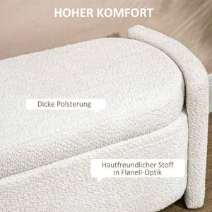 Sitzhocker mit Stauraum 838-426V00CW Weiß - Textil - 44 x 46 x 105 cm