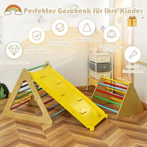 3 in 1 Kletterdreieck+Leiter+Rutsche Multicolor