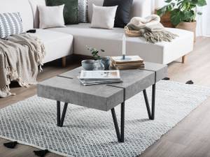 Table basse ADENA Noir - Gris - Gris lumineux