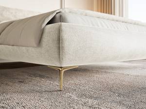 Polsterbett mit Bettkasten ROULE Beige - Breite: 173 cm - Gold