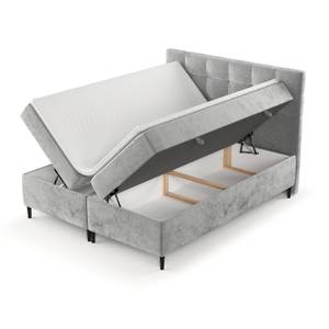 Boxspringbett Urbaneo Hellgrau - Breite: 160 cm