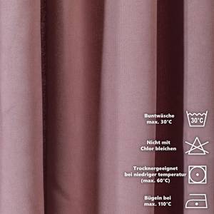 Homing Tenda Semitrasparente A Strisce Orizzontali Rosa-Grigio – 245x140 Cm, Con Passanti, Lavabile In Lavatrice