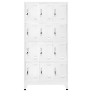 Schließfachschrank 3017472-4 Grau - Metall - 90 x 180 x 45 cm