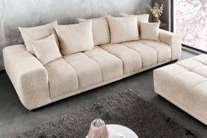 XXL Sofa ELEGANCIA Beige - Textil - 285 x 90 x 106 cm