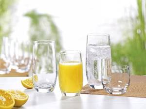 Highball-Glas Banquet 6er Set Naturfaser - 2 x 16 x 8 cm