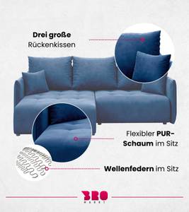 Ecksofa HUDSON Blau