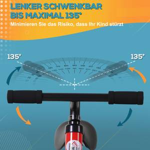 Kinder Balancefahrrad 370-091RD Hochglanz Rot